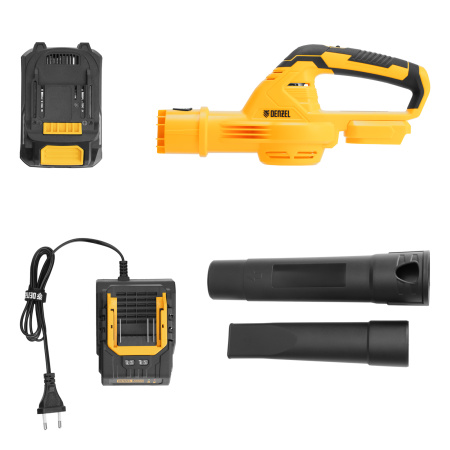 Воздуходувка аккумуляторная, AB-500, 60 м/с, 500 м3/ч, Li-Ion, 20 В Denzel цена