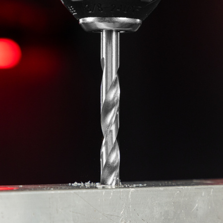 Набор сверл по металлу, 1-10 мм (через 0.5 мм) HSS 19 шт, металлическая коробка, цилиндрический хвостовик Matrix