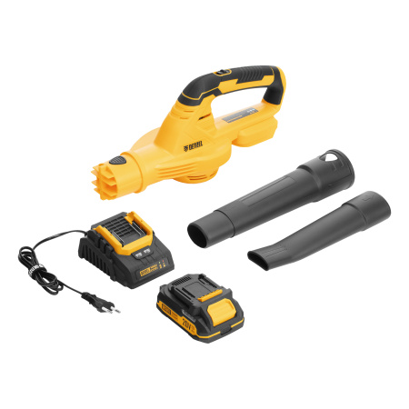 Воздуходувка аккумуляторная, AB-500, 60 м/с, 500 м3/ч, Li-Ion, 20 В Denzel цена