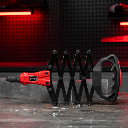 Заклепочник, "Гармошка", усиленный, заклепки 2.4-3.2-4.0-4.8-6,4 мм, Pro Matrix цена