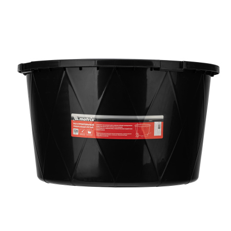 Таз строительный круглый универсальный, 120л, ударопрочный, с ребрами жесткости Matrix цена