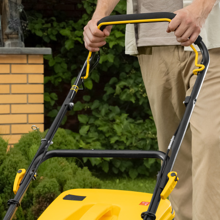 Газонокосилка бензиновая GLR-460SP-ZS, 149 см3, ширина 46 см, привод, травосборник 65 л Denzel цена