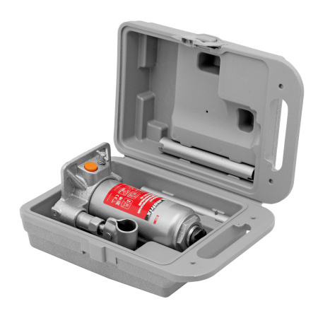 Домкрат гидравлический бутылочный, 3 т, h подъема 178-343 мм, в пластиковом кейсе Matrix цена