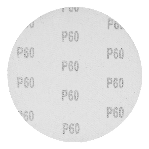 Круг абразивный на ворсовой подложке под "липучку", P 60, 150 мм, 5 шт Matrix