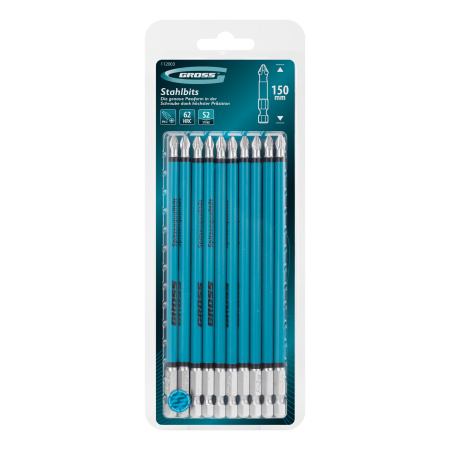 Бита PH2х150мм, сталь S2, кругл., 10 шт. Gross