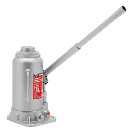 Домкрат гидравлический бутылочный, 15 т, высота подъема 230-460 мм Matrix цена