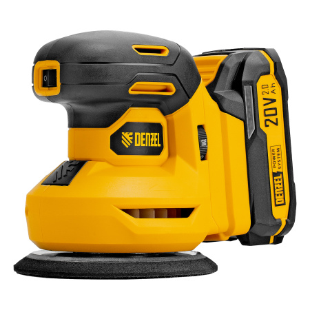 Машина шлифовальная эксцентриковая аккумуляторная CROSH-20-125, Li-Ion, 20 В// Denzel цена