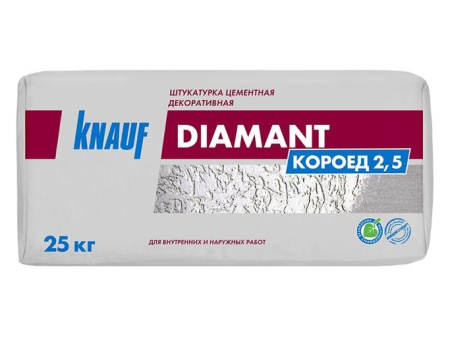 Штукатурка декоративная Knauf Диамант короед 2.5 мм 25 кг