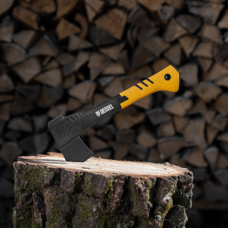 Топор-колун, F3, 640 гр, двухкомпонентная рукоятка, 320 мм// Denzel цена