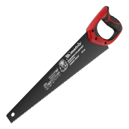 Ножовка по дереву, 450 мм, 7-8 TPI, зуб-3D, каленый зуб, тефлоновое покрытие полотна, двухкомпонентная рукоятка Matrix цена