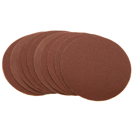 Круг абразивный на ворсовой подложке под "липучку", P 100, 125 мм, 10 шт Matrix