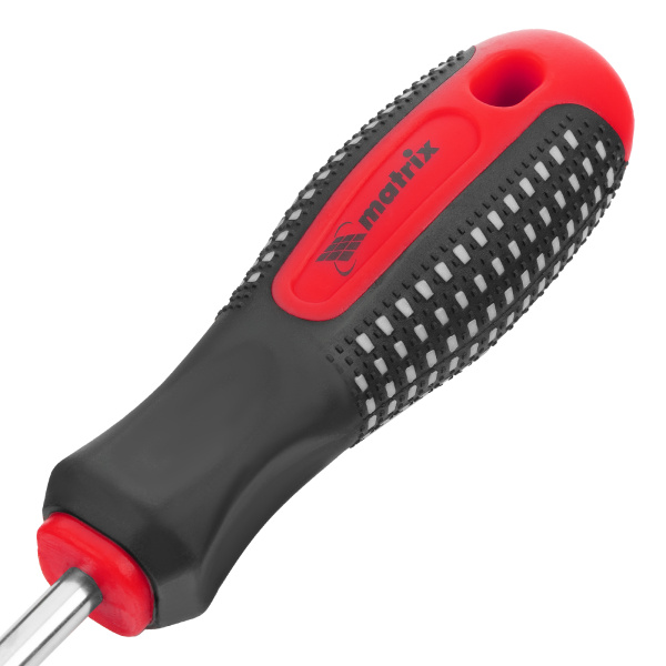 Отвертка Fusion, SL6 х 150 мм, CrV, трехкомпонентная рукоятка "Anti slip" Matrix