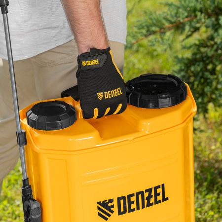 Опрыскиватель ранцевый аккумуляторный D-16LA, 16 л, 12 В, 8 Ач Denzel цена