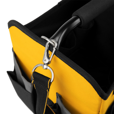 Переноска для инструмента, 260х240х300 мм, 22 кармана, наплечный ремень Denzel цена