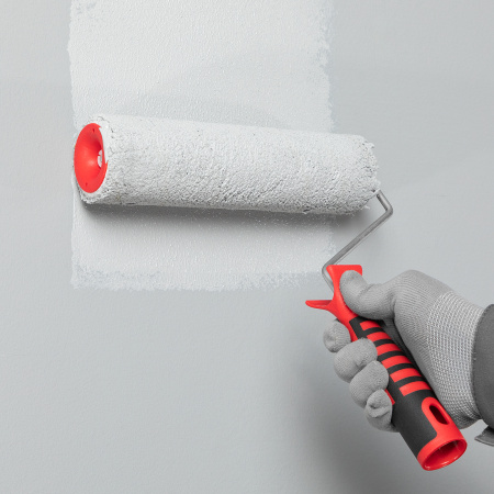 Валик для внутренних работ синтетический, с двухком.ручкой, 250 мм, ворс 12 мм, D 48 мм, D ручки 6 мм, полиакрил Matrix цена