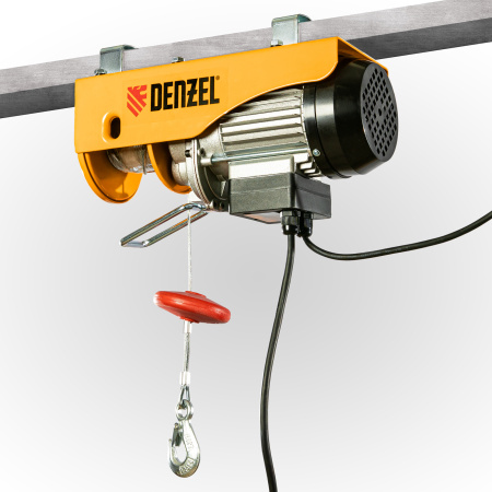 Тельфер электрический TF-250, 0.25 т, 540 Вт, высота 12 м, 10 м/мин Denzel цена