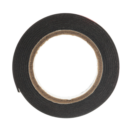 Лента клейкая на вспененной основе, двусторонняя, черная, 19 мм х 1.5 м Matrix цена