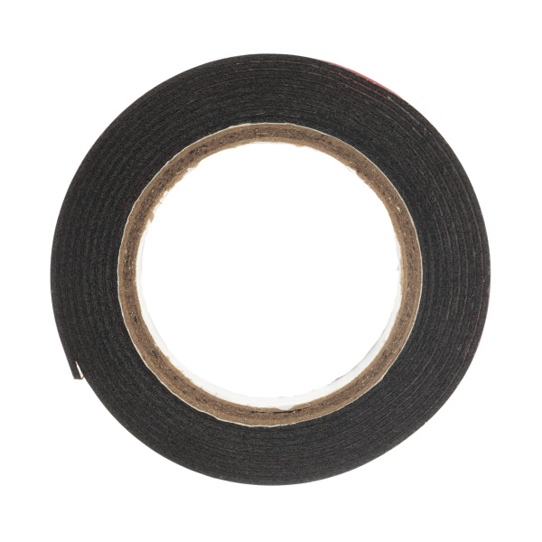 Лента клейкая на вспененной основе, двусторонняя, черная, 19 мм х 1.5 м Matrix цена