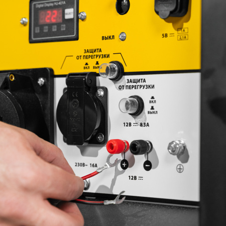 Генератор дизельный DES-55, 5,5 кВт, 230 В, 11 л, ручной стартер Denzel