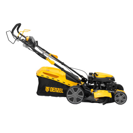 Газонокосилка бензиновая GLD-460SP-VE, 146 см3, шир. 46см, привод, вариатор, эл.старт, 60 л Denzel цена