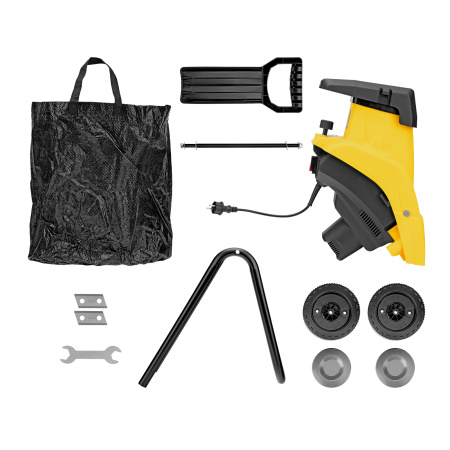 Измельчитель садовый электрический ETS-2600, 2600 Вт, 45 мм Denzel цена