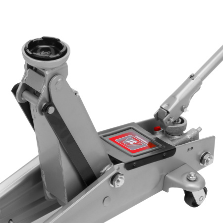 Домкрат гидравлический подкатной, 3 т, высота подъема 130-410 мм, поворотная ручка Matrix цена