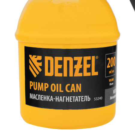Масленка-нагнетатель, металлический корпус, 0,2 л, гибкий наконечник Denzel цена