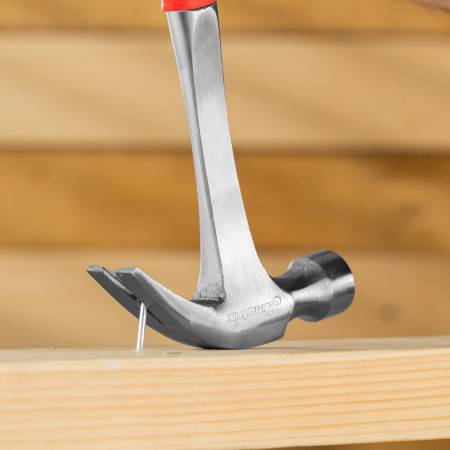 Молоток-гвоздодер, 450 г, цельнометаллический, двухкомпонентная рукоятка Matrix