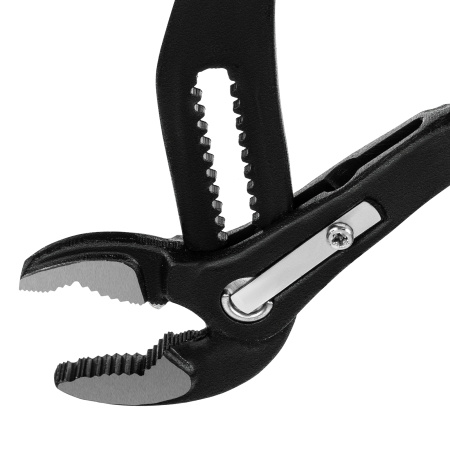 Клещи переставные 250 мм, кнопочный механизм, хром-ванадий, обливные рукоятки Matrix