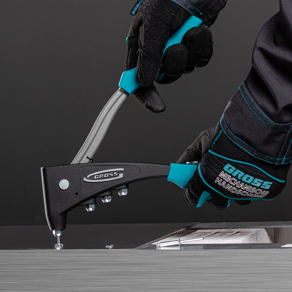 Заклепочник литой, усиленный, заклепки 2.4-4.8 мм Gross цена