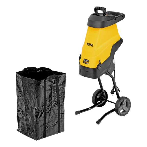 Измельчитель садовый электрический ECS-2800, 2800 Вт, 45 мм Denzel цена