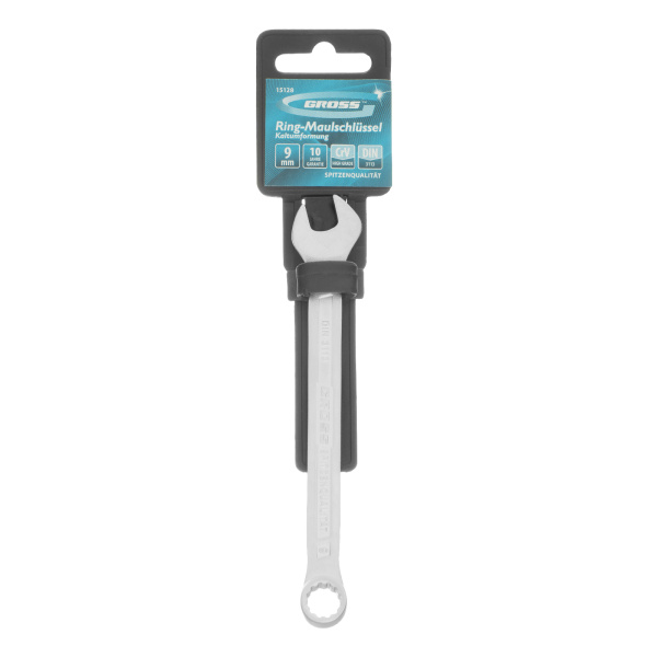 Ключ комбинированный 9 мм, CrV, холодный штамп Gross
