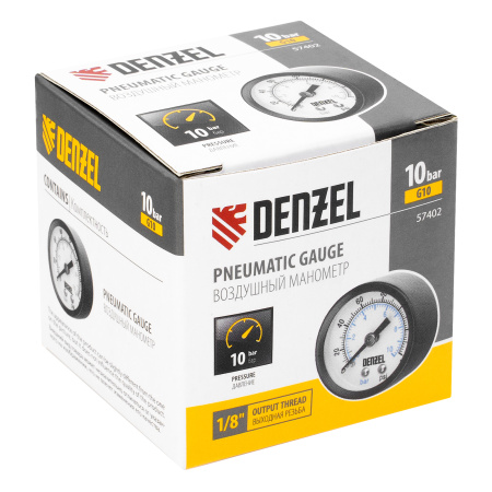 Воздушный манометр G10, 40 мм, 1/8" Denzel цена