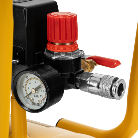 Компрессор безмасл. малошумный DLP -3000/50, 3 кВт, 2х1,5 кВт,50 л, 2850 об/мин,500 л/мин Denzel