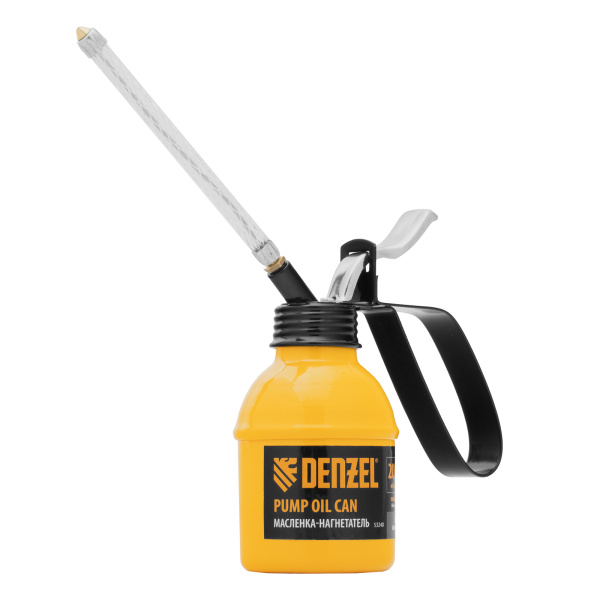 Масленка-нагнетатель, металлический корпус, 0,2 л, гибкий наконечник Denzel цена