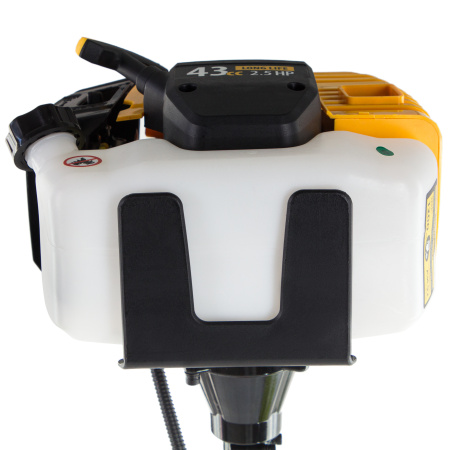 Триммер бензиновый DT 43, 43 см3, 2.5 л. с, неразъемная штанга, состоит из 2 частей Denzel цена