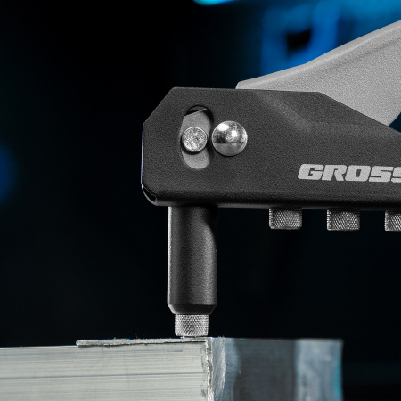 Заклепочник ручной, 260 мм, заклепки 2,4-3,2-4,0-4,8 мм Gross цена