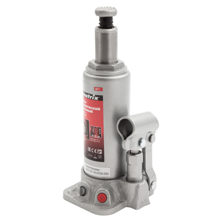 Домкрат гидравлический бутылочный, 3 т, высота подъема 194-372 мм Matrix цена