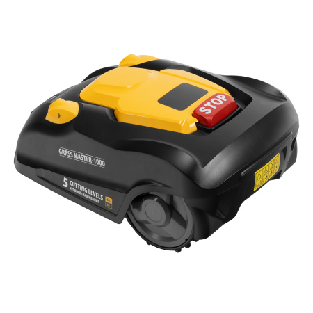 Робот-газонокосилка Grass Master 1000  1000м², 3Ач, 28V, LCD дисплей, Wi-Fi Denzel цена