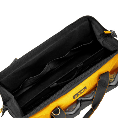 Сумка для инструмента, 500х245х300 мм, 20 карман.,съемный органайз. 10 карман.,наплеч. рем. Denzel цена