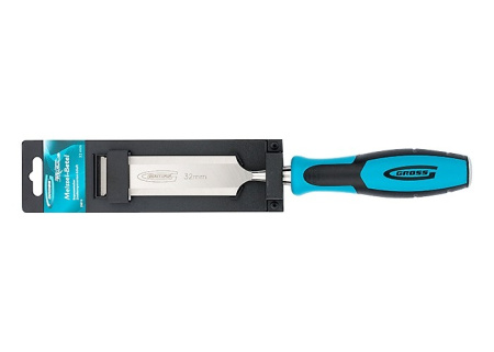 Долото-стамеска Piranha, 32 мм, двухкомпонентная эргономичная рукоятка Gross цена