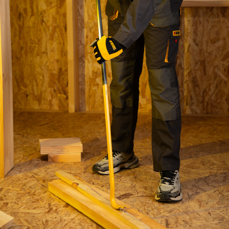 Лом-гвоздодер, 1200 мм, шестигранный 19 мм, окрашенный, сталь 65 Denzel цена