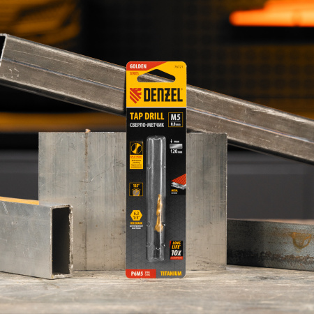 Сверло-метчик М5 х 0,8 мм, Р6М5// Denzel