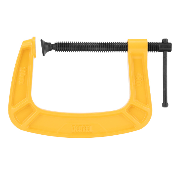 Струбцина G-образная, усиленная, 100 мм Denzel цена