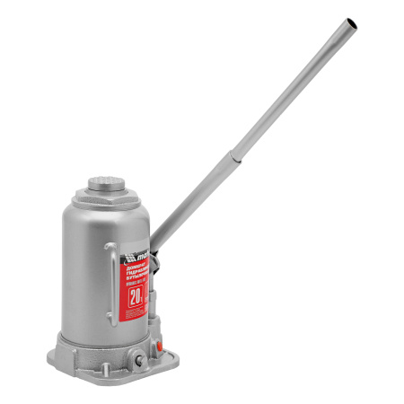 Домкрат гидравлический бутылочный, 20 т, высота подъема 242-452 мм Matrix цена