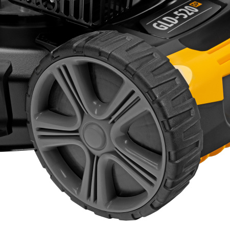 Газонокосилка бензиновая GLD-520SP, 196 куб.см, ширина 52 см, привод, 7 уровней,травосборник 60 л Denzel цена