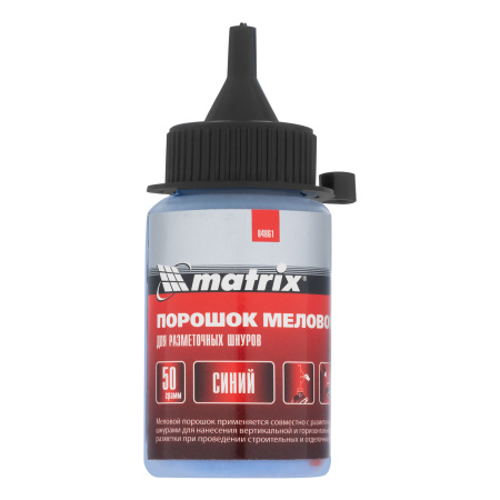Порошок меловой синий, 50 г, для разметочных шнуров Matrix цена