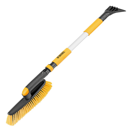 Щетка-сметка со скребком, телескоп, поворотная голова, 750-1120 мм Denzel цена