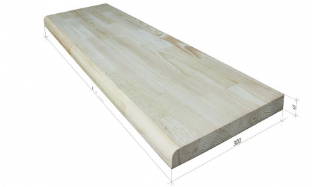 Ступень 40х300х3000 мм Сосна сорт AА