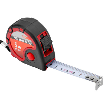 Рулетка Status 3 fixations,5 м х 19 мм,двухкомпонентный корпус,3 фиксации ленты Matrix цена